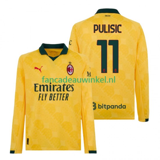 AC Milan Wedstrijdshirt met Korting Christian Pulisic 11 3rd Heren 2025-26 Lange Mouw