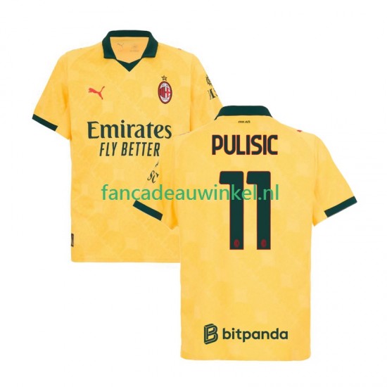 AC Milan Wedstrijdshirt met Korting Christian Pulisic 11 3rd Heren 2025-26 Korte Mouw