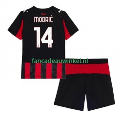 AC Milan Wedstrijdshirt met Korting Modrić Luca 14 Thuis Kind 2025-26 Korte Mouw