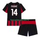 AC Milan Wedstrijdshirt met Korting Modrić Luca 14 Thuis Kind 2025-26 Korte Mouw