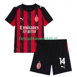 AC Milan Wedstrijdshirt met Korting Modrić Luca 14 Thuis Kind 2025-26 Korte Mouw