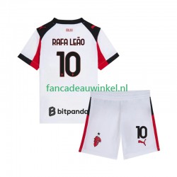 AC Milan Wedstrijdshirt met Korting Rafael Leao 10 Uit Kind 2025-26 Korte Mouw