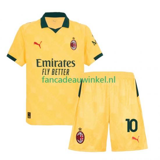 AC Milan Wedstrijdshirt met Korting Rafael Leao 10 3rd Kind 2025-26 Korte Mouw