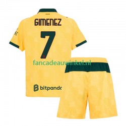 AC Milan Wedstrijdshirt met Korting Santiago Gimenez 7 3rd Kind 2025-26 Korte Mouw