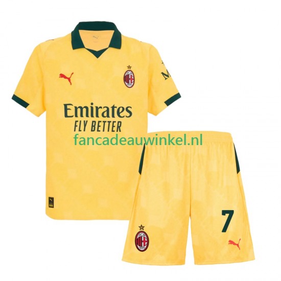 AC Milan Wedstrijdshirt met Korting Santiago Gimenez 7 3rd Kind 2025-26 Korte Mouw