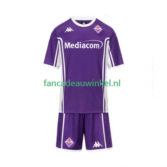 Fiorentina Wedstrijdshirt met Korting Thuis Kind 2025-26 Korte Mouw