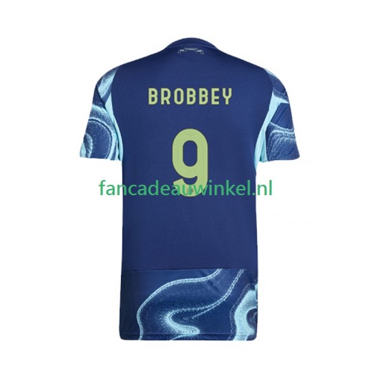 AFC Ajax Wedstrijdshirt met Korting Brian Brobbey 9 Uit Heren 2025-26 Korte Mouw
