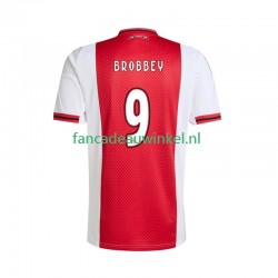 AFC Ajax Wedstrijdshirt met Korting Brian Brobbey 9 Thuis Heren 2025-26 Korte Mouw