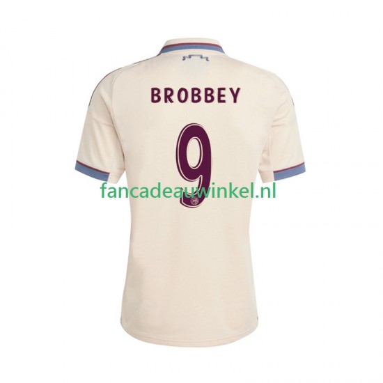 AFC Ajax Wedstrijdshirt met Korting Brian Brobbey 9 3rd Heren 2025-26 Korte Mouw