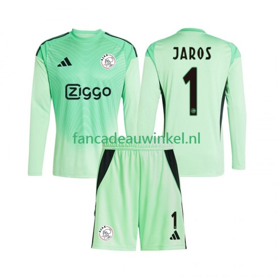 AFC Ajax Wedstrijdshirt met Korting Vitezslav Jaros 1 Keepersshirt Thuis Kind 2025-26 Lange Mouw