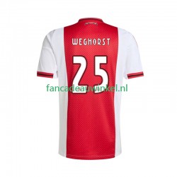 AFC Ajax Wedstrijdshirt met Korting Wout Weghorst 25 Thuis Heren 2025-26 Korte Mouw