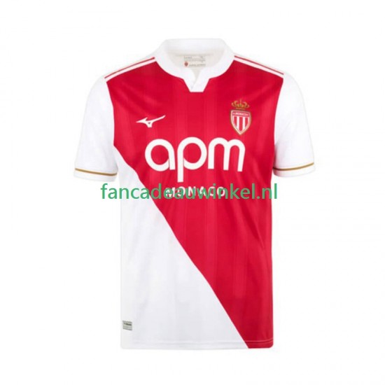 AS Monaco Wedstrijdshirt met Korting Thuis Heren 2025-26 Korte Mouw