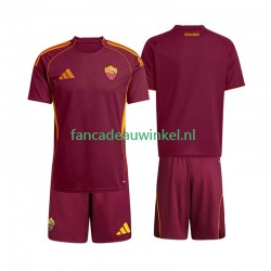 AS Roma Wedstrijdshirt met Korting Thuis Kind 2025-26 Korte Mouw