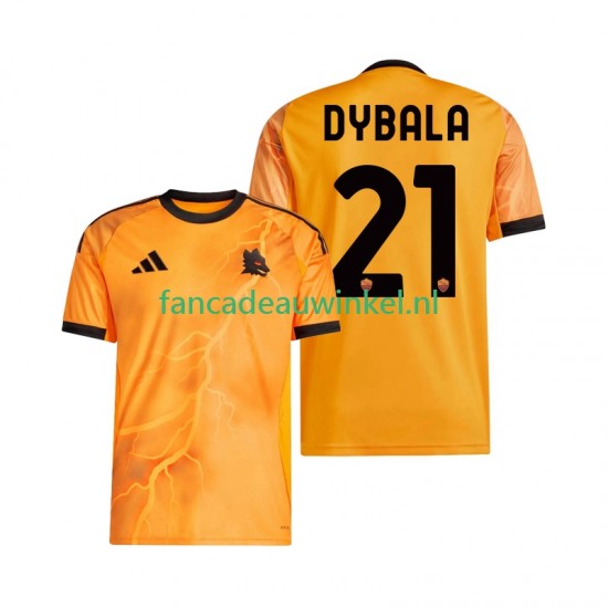 AS Roma Wedstrijdshirt met Korting Dybala 21 Uit Heren 2025-26 Korte Mouw