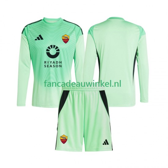 AS Roma Wedstrijdshirt met Korting Keepersshirt Uit Vierde Kind 2025-26 Lange Mouw