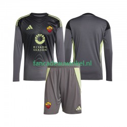 AS Roma Wedstrijdshirt met Korting Keepersshirt Thuis Kind 2025-26 Lange Mouw