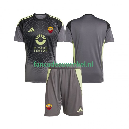 AS Roma Wedstrijdshirt met Korting Keepersshirt Thuis Kind 2025-26 Korte Mouw