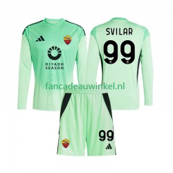AS Roma Wedstrijdshirt met Korting Mile Svilar 99 Keepersshirt Uit Vierde Kind 2025-26 Lange Mouw