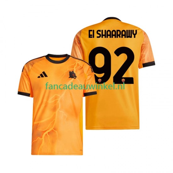 AS Roma Wedstrijdshirt met Korting Stephan El Shaarawy 92 Uit Heren 2025-26 Korte Mouw