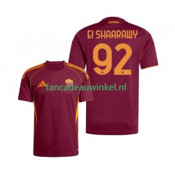 AS Roma Wedstrijdshirt met Korting Stephan El Shaarawy 92 Thuis Heren 2025-26 Korte Mouw