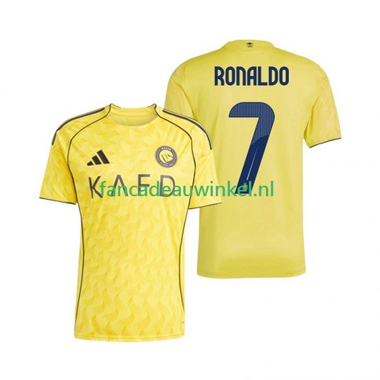 Wedstrijdshirt met Korting Al Nassr Cristiano Ronaldo 7 Thuis Heren 2025-26 Korte Mouw