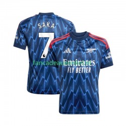 Arsenal Wedstrijdshirt met Korting Bukayo Saka 7 Uit Heren 2025-26 Korte Mouw