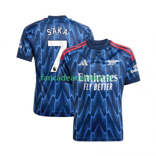 Arsenal Wedstrijdshirt met Korting Bukayo Saka 7 Uit Heren 2025-26 Korte Mouw
