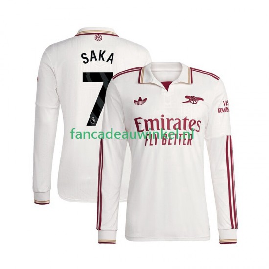 Arsenal Wedstrijdshirt met Korting Bukayo Saka 7 3rd Heren 2025-26 Lange Mouw