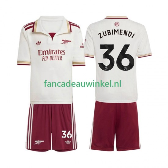 Arsenal Wedstrijdshirt met Korting Martin Zubimendi 36 3rd Kind 2025-26 Korte Mouw