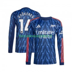 Arsenal Wedstrijdshirt met Korting Viktor Gyokeres 14 Uit Heren 2025-26 Lange Mouw