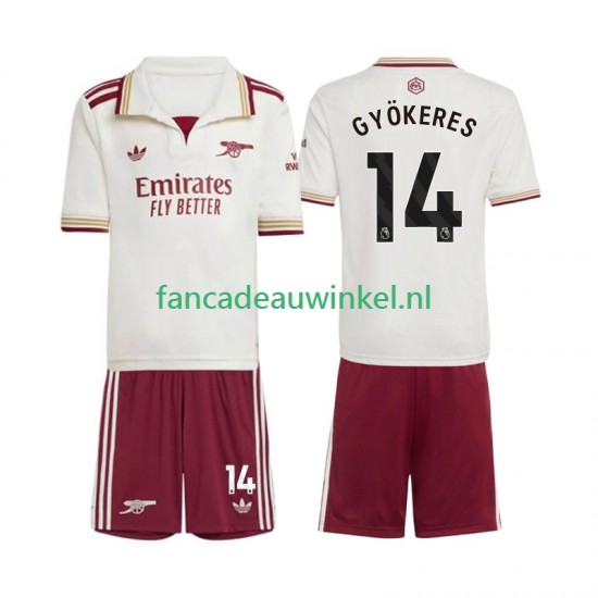 Arsenal Wedstrijdshirt met Korting Viktor Gyokeres 14 3rd Kind 2025-26 Korte Mouw