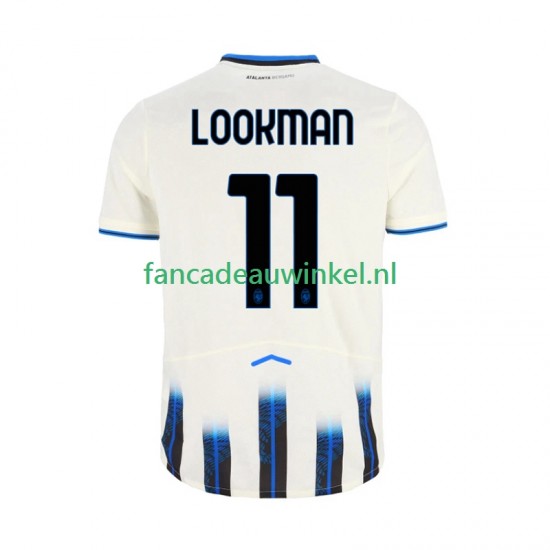 Atalanta Wedstrijdshirt met Korting Ademola Lookman 11 Uit Heren 2025-26 Korte Mouw