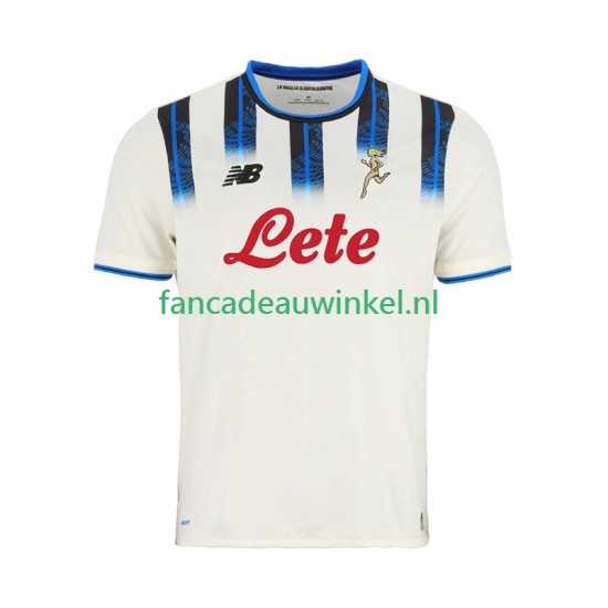 Atalanta Wedstrijdshirt met Korting Uit Heren 2025-26 Korte Mouw