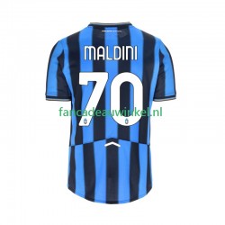 Atalanta Wedstrijdshirt met Korting Daniel Maldini 70 Thuis Heren 2025-26 Korte Mouw
