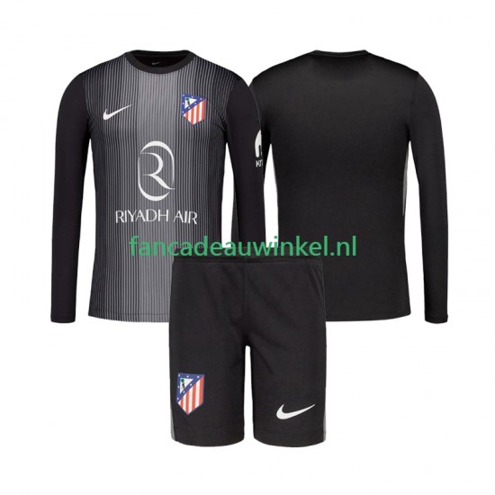 Atlético Madrid Wedstrijdshirt met Korting Keepersshirt Uit Kind 2025-26 Lange Mouw
