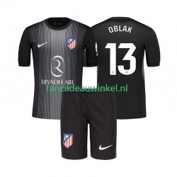 Atlético Madrid Wedstrijdshirt met Korting Jan Oblak 13 Keepersshirt Uit Kind 2025-26 Korte Mouw