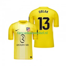 Atlético Madrid Wedstrijdshirt met Korting Jan Oblak 13 Keepersshirt Thuis Heren 2025-26 Korte Mouw