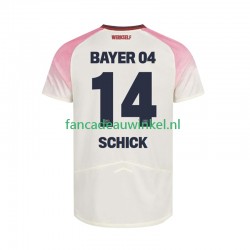 Bayer 04 Leverkusen Wedstrijdshirt met Korting Patrik Schick 14 Uit Heren 2025-26 Korte Mouw