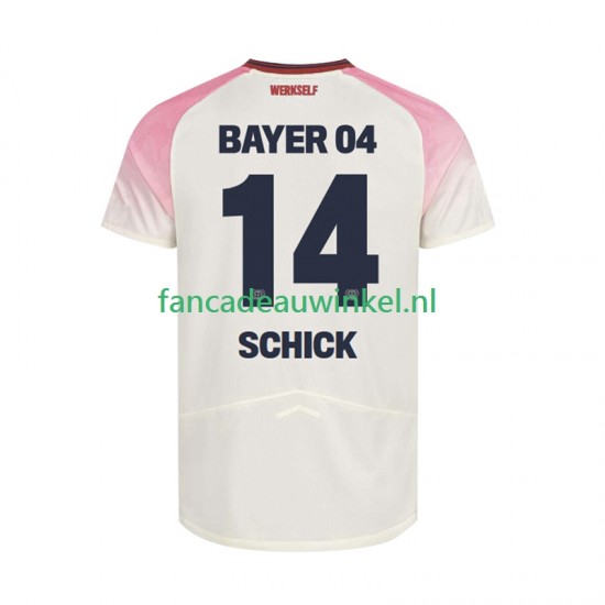 Bayer 04 Leverkusen Wedstrijdshirt met Korting Patrik Schick 14 Uit Heren 2025-26 Korte Mouw