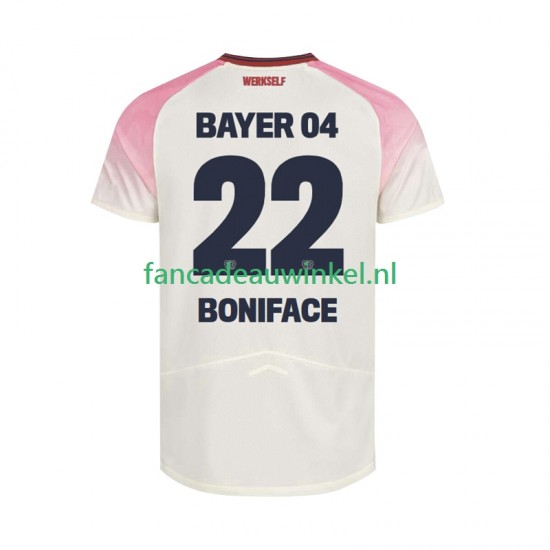 Bayer 04 Leverkusen Wedstrijdshirt met Korting Victor Boniface 22 Uit Heren 2025-26 Korte Mouw