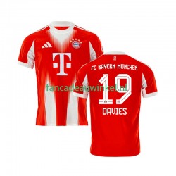 FC Bayern München Wedstrijdshirt met Korting Alphonso Davies 19 Thuis Heren 2025-26 Korte Mouw
