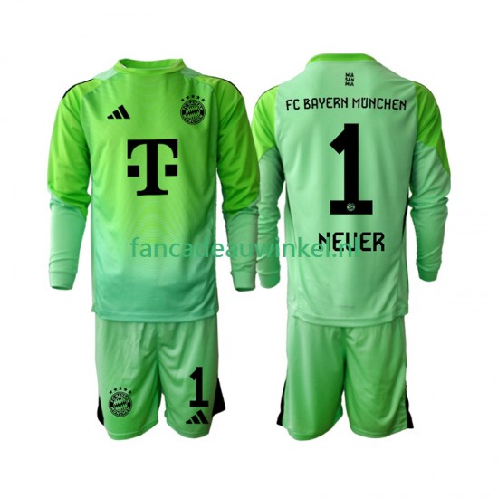 FC Bayern München Wedstrijdshirt met Korting Neuer 1 Keepersshirt Thuis Kind 2025-26 Lange Mouw