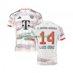 FC Bayern München Wedstrijdshirt met Korting Luis Diaz 14 Uit Heren 2025-26 Korte Mouw