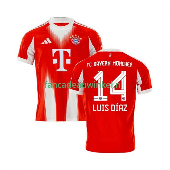 FC Bayern München Wedstrijdshirt met Korting Luis Diaz 14 Thuis Heren 2025-26 Korte Mouw