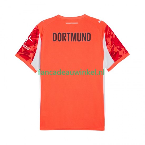 Borussia Dortmund Wedstrijdshirt met Korting Keepersshirt Uit Heren 2025-26 Korte Mouw
