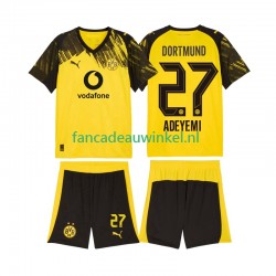 Borussia Dortmund Wedstrijdshirt met Korting Karim Adeyemi 27 Thuis Kind 2025-26 Korte Mouw