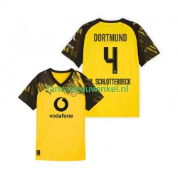 Borussia Dortmund Wedstrijdshirt met Korting Nico Schlotterbeck 4 Thuis Heren 2025-26 Korte Mouw