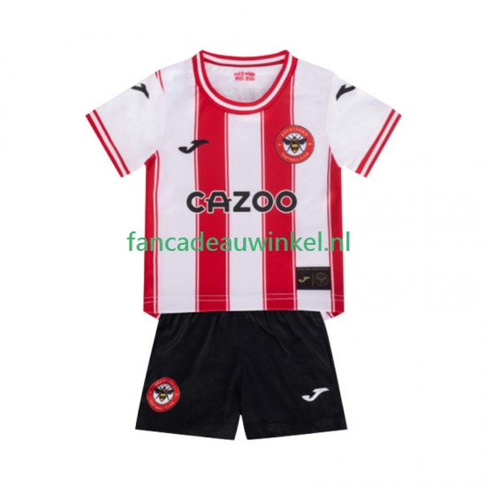Wedstrijdshirt met Korting Brentford Thuis Kind 2025-26 Korte Mouw