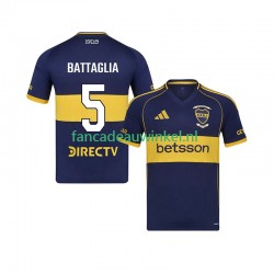 CA Boca Juniors Wedstrijdshirt met Korting Rodrigo Battaglia 5 Thuis Heren 2025-26 Korte Mouw