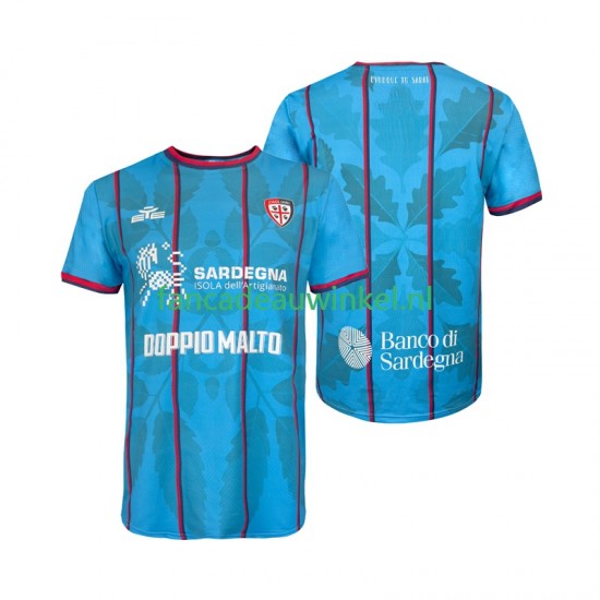 Cagliari Wedstrijdshirt met Korting 3rd Heren 2025-26 Korte Mouw